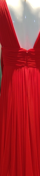 Red Jovani chiffon dress size 2 - Picture 4 of 9